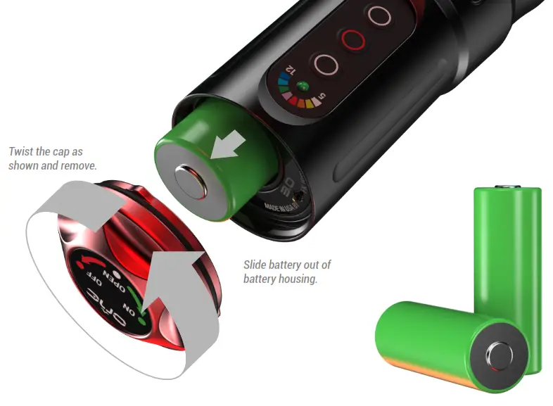 FK Irons ONE Tattoo Machine - BATTERY