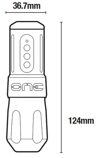 FK Irons ONE Tattoo Machine - Diogram