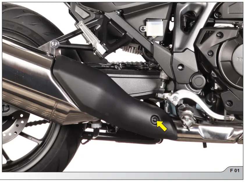 AKRAPOVIC Slip On Motorcycle Exhaust System for Honda NT1100 - STOCK EXHAUST