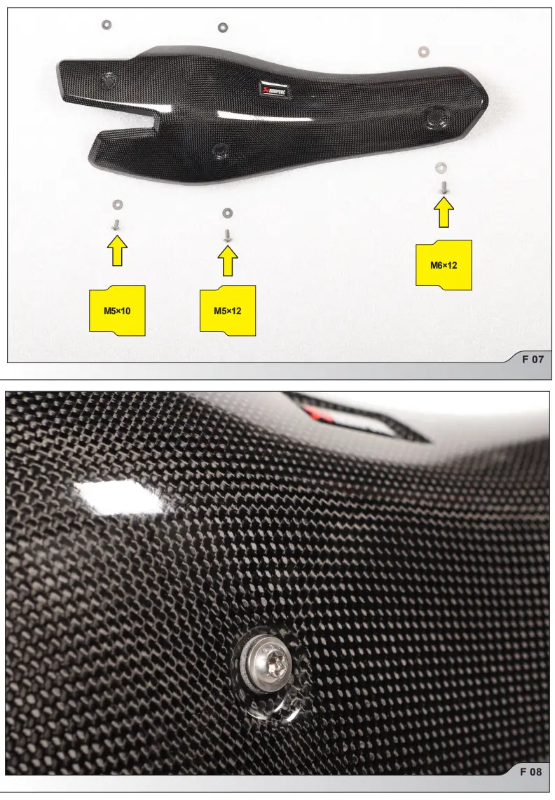 AKRAPOVIC Slip On Motorcycle Exhaust System for Honda NT1100 - washers