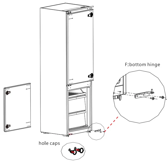 Midea MDRE353FGE01, MDRE353FGF01 Refrigerator Bottom Freezer - fig 29