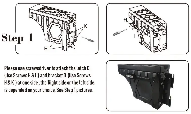 UNDERCOVER MX CX01 Swing Storage Side Box - fig 1