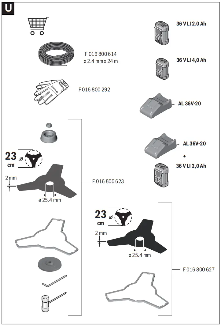 BOSCH 36V-33 Cordless Brushless Grass Trimmer - Fig14
