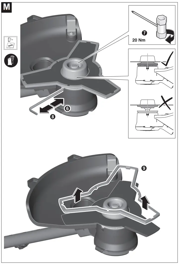 BOSCH 36V-33 Cordless Brushless Grass Trimmer - Fig9