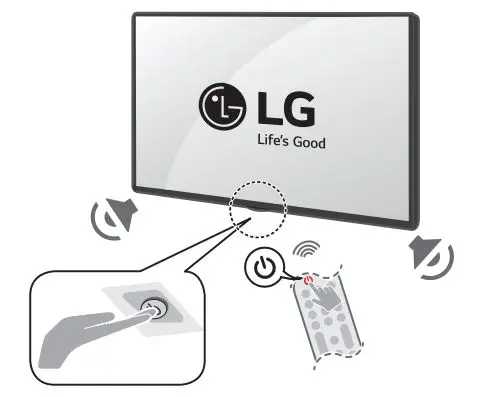 LG 55UQ7570PUJ LED 4K UHD Smart TV - Turning on the TV