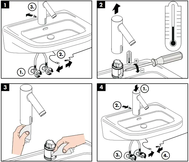hansgrohe AXOR STARCK Electronic Basin Mixer - overview 5
