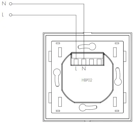 HYTRONIK HBP02 Touch Panel with 5 0 SIG Mesh - Wiring Diagram 1
