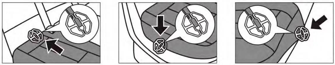 Rear seat bottom covers installation