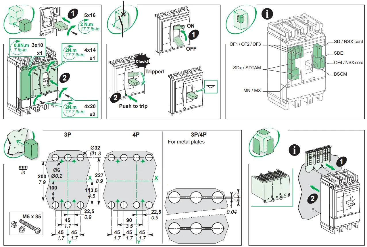 Schneider Electric NSX630N Circuit Breakers - Figure 2