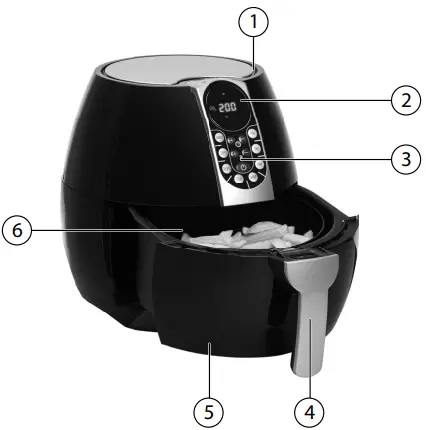 MEDION-MD-17320-Hot-Air-Fryer-fig-1