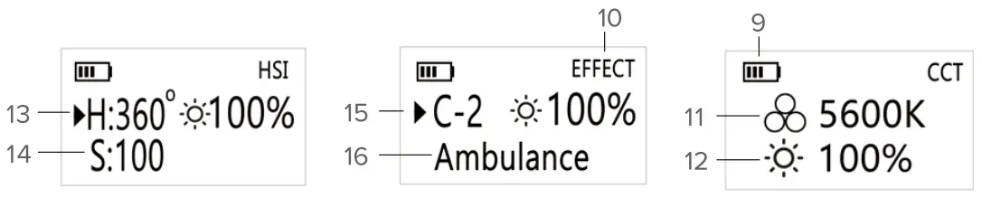 Newell NL2399 LED RGB Rangha Lamp - Display