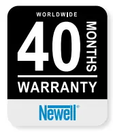 Newell NL2399 LED RGB Rangha Lamp - Warranty Symbol