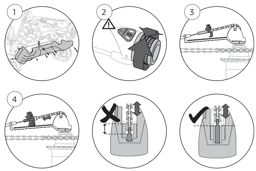BERG 49.90.00.34 Rally APX Red 3 Gears - chain