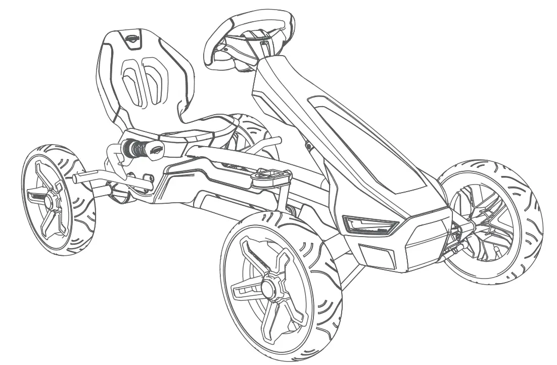 BERG 49.90.00.34 Rally APX Red 3 Gears