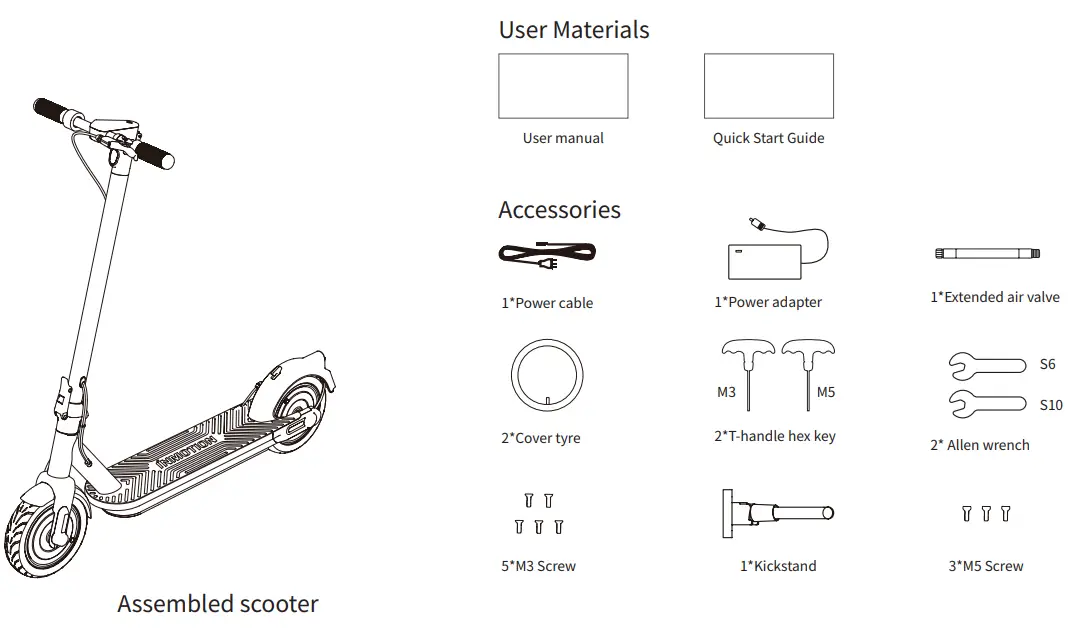 INMOTION CLIMBER Electronic Scooter - Packing