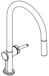 hansgrohe 72800XXX Talis M54 210 2jet Single Lever Kitchen Mixer - Fig 1