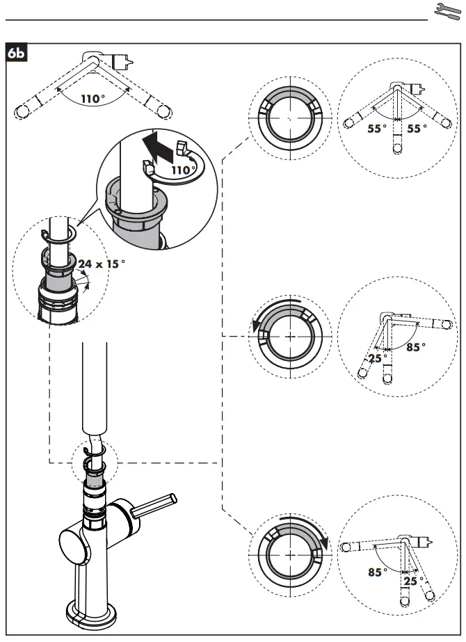 hansgrohe 72800XXX Talis M54 210 2jet Single Lever Kitchen Mixer - Fig 5