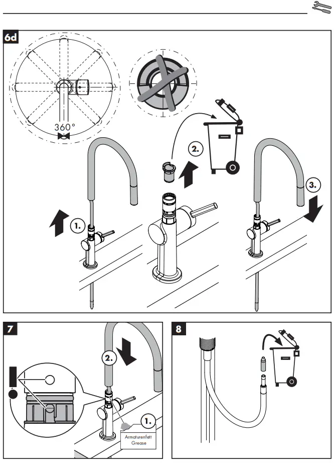 hansgrohe 72800XXX Talis M54 210 2jet Single Lever Kitchen Mixer - Fig 7