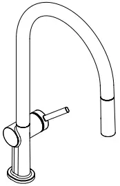 hansgrohe 72800XXX Talis M54 210 2jet Single Lever Kitchen Mixer - Fig