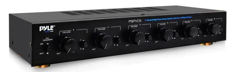 Pyle PSPVC6 6 Zone Channel Speaker Switch Selector Volume Control-product