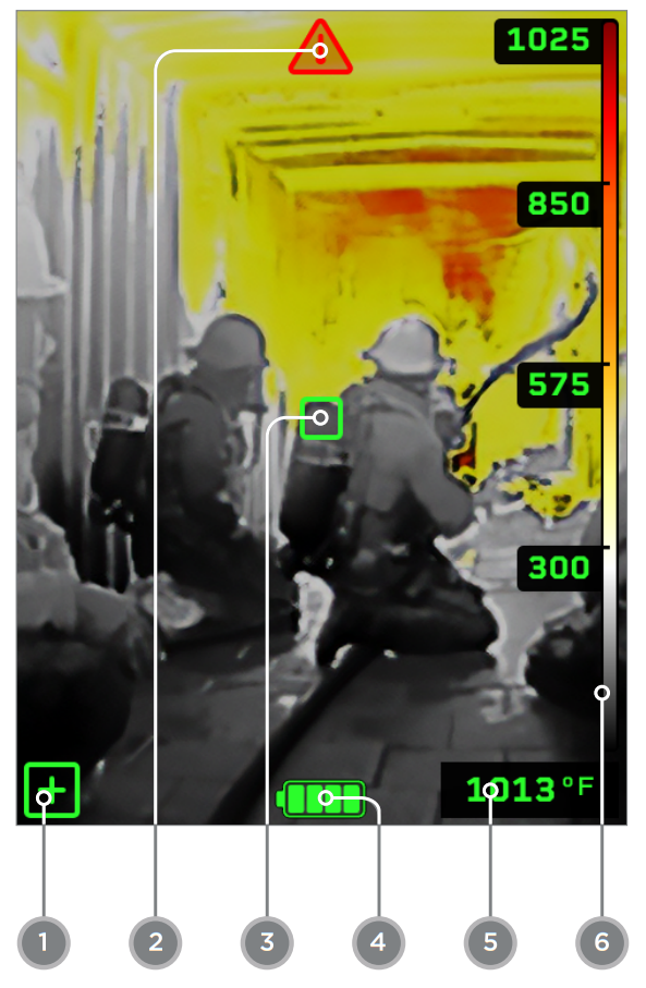 SeeK thermal FirePRO 300 Personal Thermal Camera - Device icons