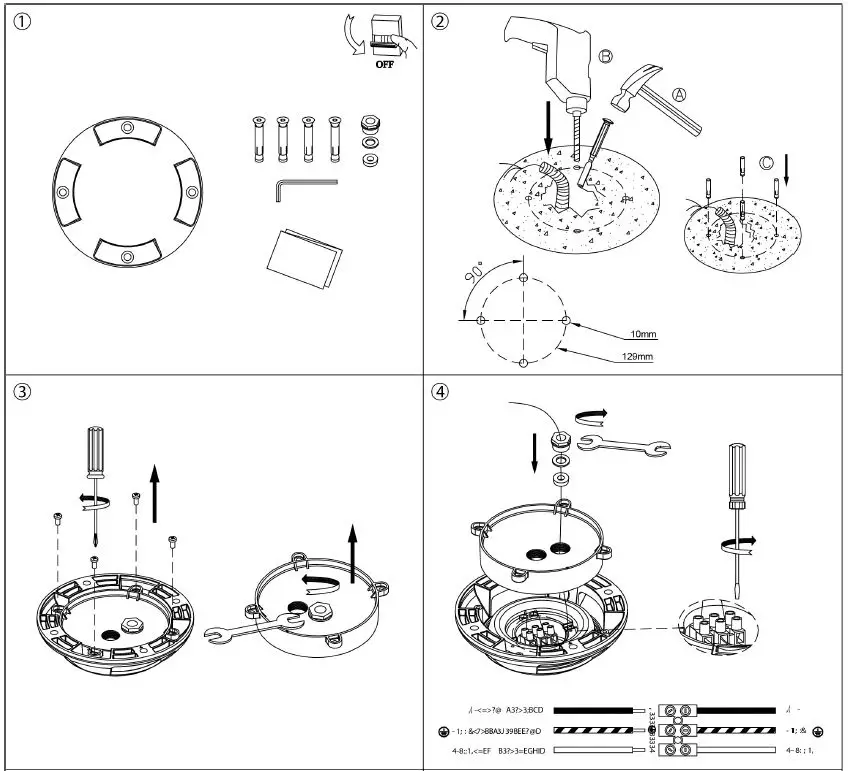Lindby 9915015 Huban LED Deck Light Instruction Manual-FIG-2