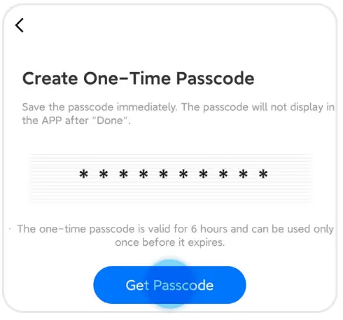 P42 Blusafe Smart App - Passcode 2