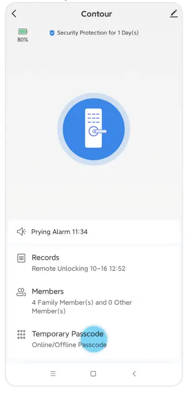 P42 Blusafe Smart App - passcode 12