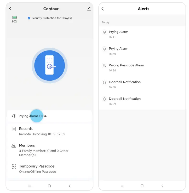 P42 Blusafe Smart App - passcode 25