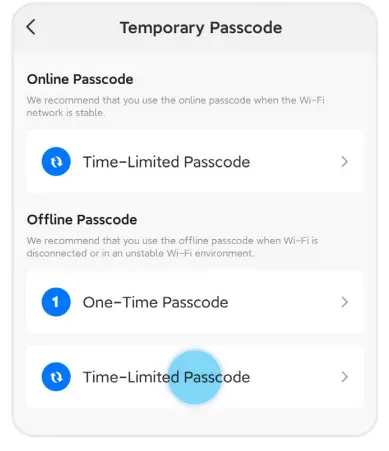 P42 Blusafe Smart App - passcode 6