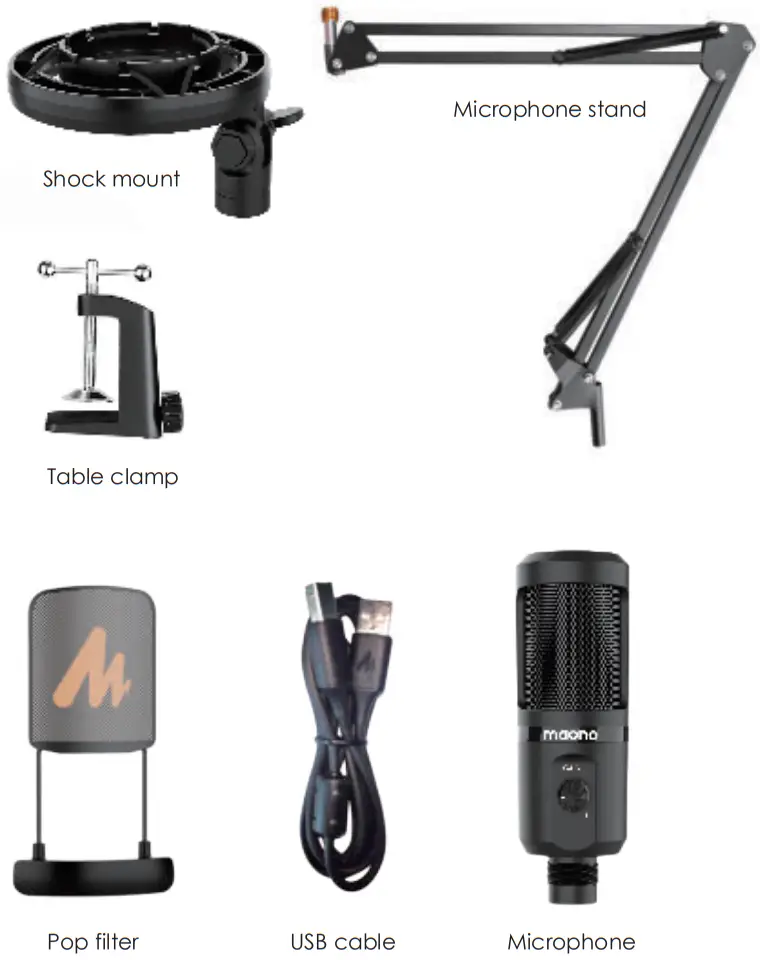 maono AU PM461S USB Microphone Boom Arm set - Introduction
