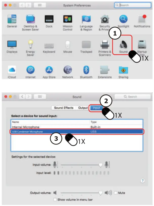 maono AU PM461S USB Microphone Boom Arm set - set on Apple Mac