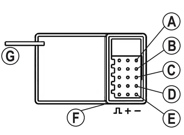 REELY 2632378 RY4 4 Channel Gyro Receiver - control channel