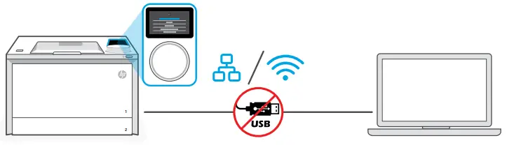 hp 4203dw LaserJet Pro Printer - feature setup
