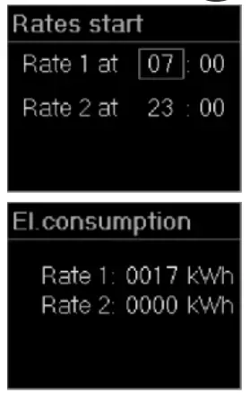 ELDOM RH RH01W Electric Wall Mounted Convector Heater with Electronic Control - controller shal