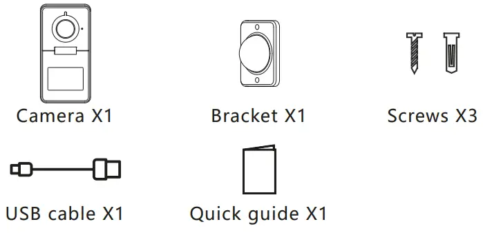 Arenti POWER1 2K HD Wireless Battery Outdoor Camera - Packing list