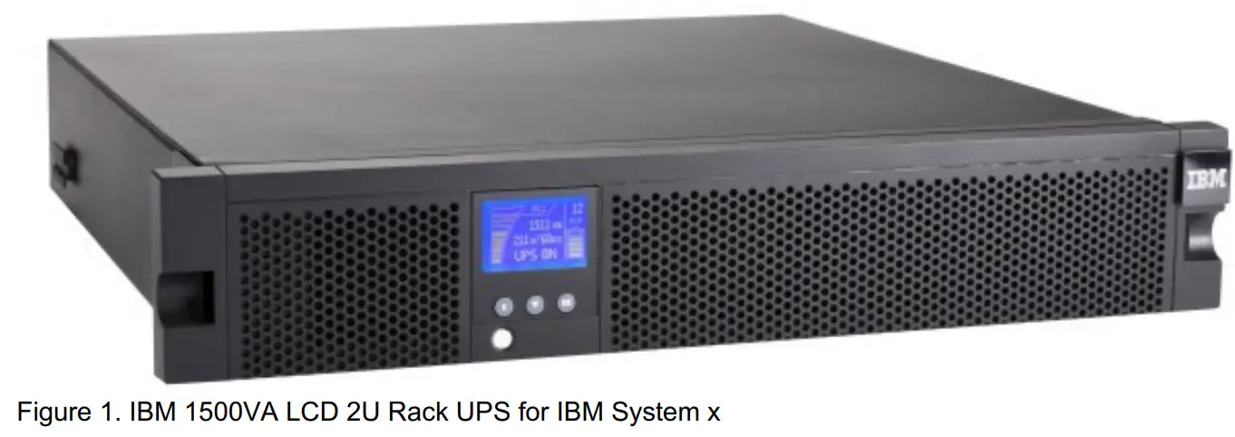 Lenovo IBM 1500VA LCD 2U Rack Uninterruptible Power Supply - FIG 1