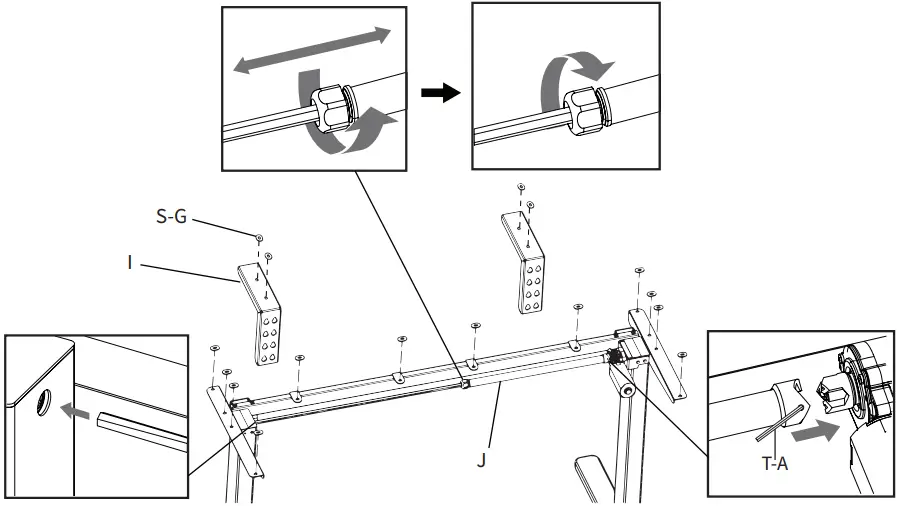V I V O DESK-E-T55B 2 Tier Electric Height Adjustable Desk B4
