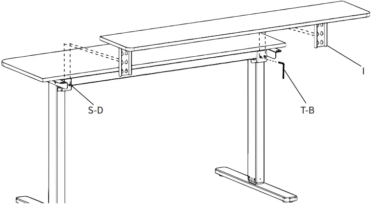 V I V O DESK-E-T55B 2 Tier Electric Height Adjustable Desk B7