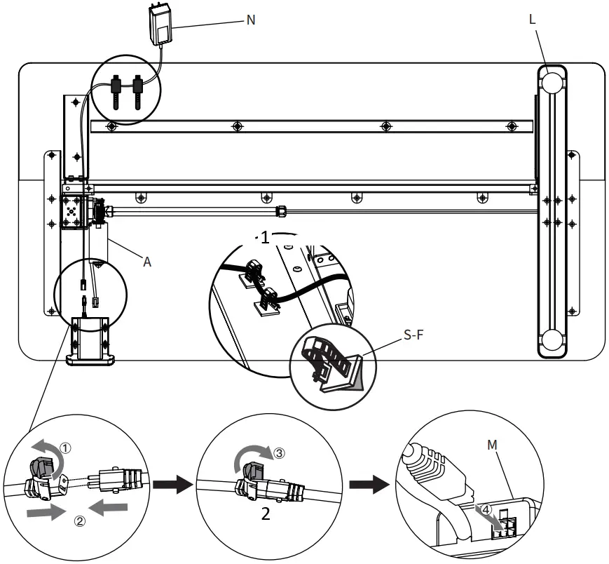 V I V O DESK-E-T55B 2 Tier Electric Height Adjustable Desk B8