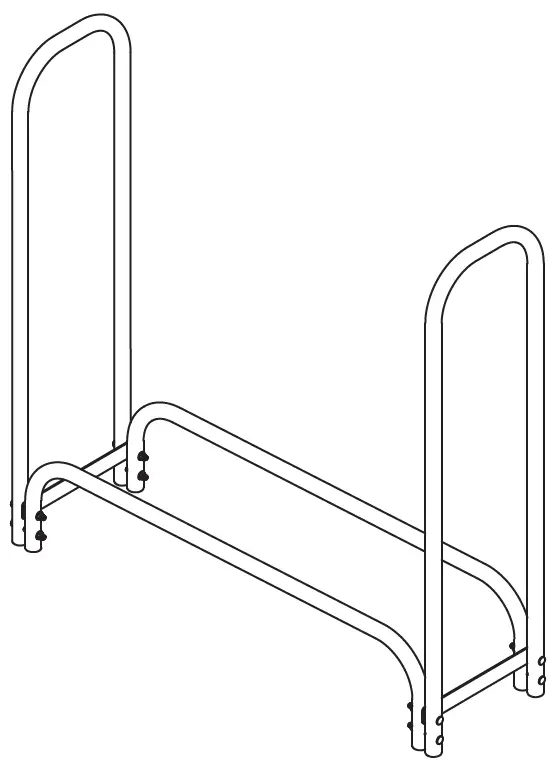 Sunnydaze DECOR QX-4LR 4-Foot Log Rack