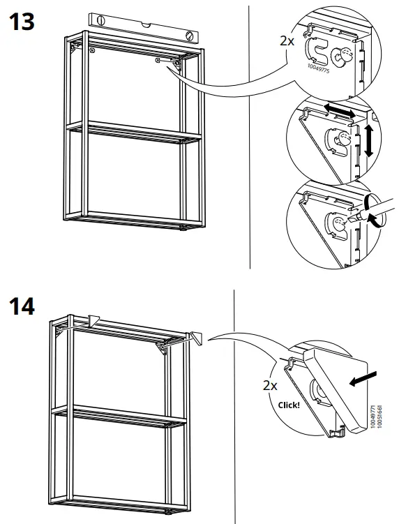 IKEA ENHET Wall Frame with Shelf Anthracite - Fig 11