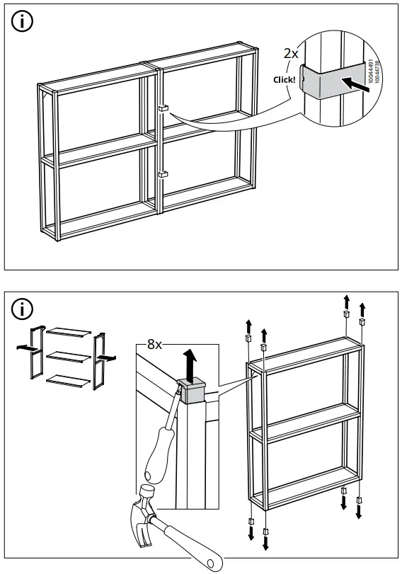 IKEA ENHET Wall Frame with Shelf Anthracite - Fig 12