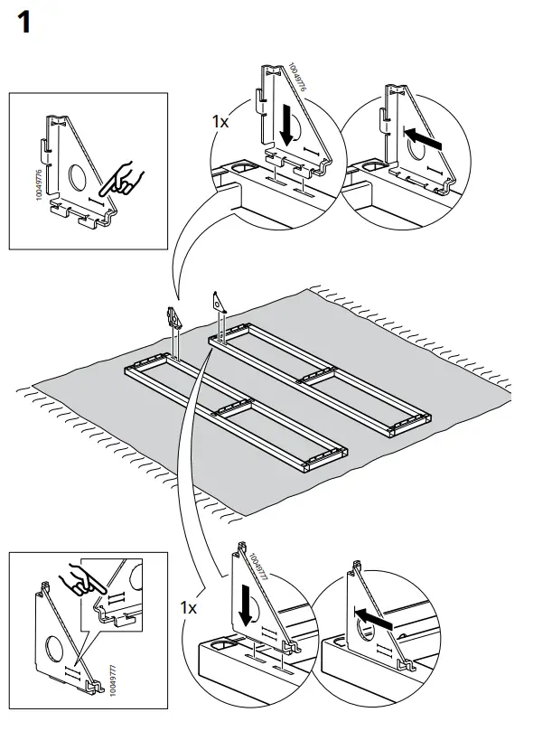 IKEA ENHET Wall Frame with Shelf Anthracite - Fig 3