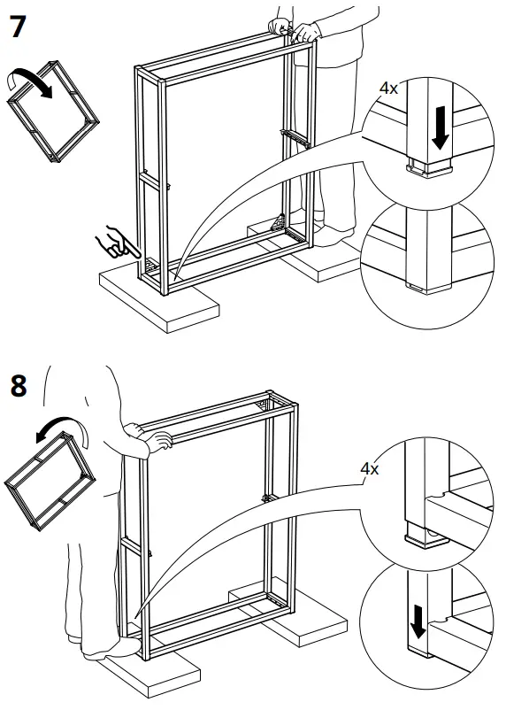IKEA ENHET Wall Frame with Shelf Anthracite - Fig 8