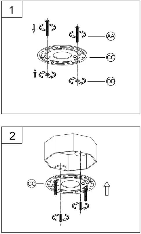 PROGRESS LIGHTING P500388-197 Arriccio 14 Inch 1 Light White Plaster Round Shaded Pendant Light - Assembly