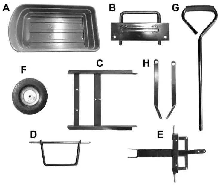 Flynama W22752500-E Metal Garden Cart - Figure2