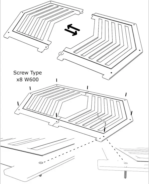 WLO Hexxon Crate Series Walnut and Ivory Hexxon Modern Dog Crate - fig 1