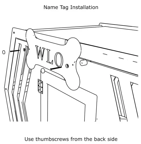 WLO Hexxon Crate Series Walnut and Ivory Hexxon Modern Dog Crate - fig 14