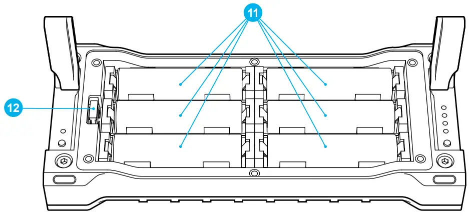 lab599 BP 500 Battery Pack - Battery compartment